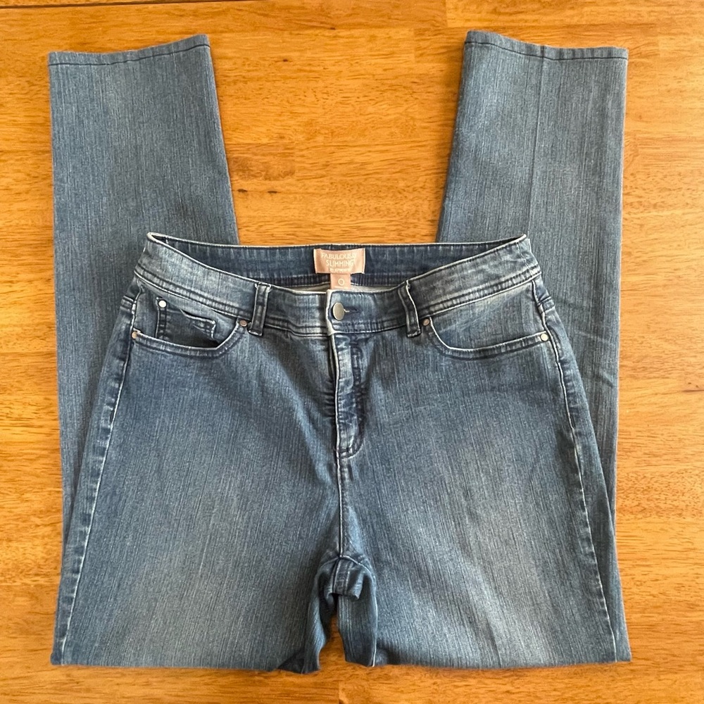 Chico’s Fabulously Slimming Straight Leg Jeans Size 0 Regular